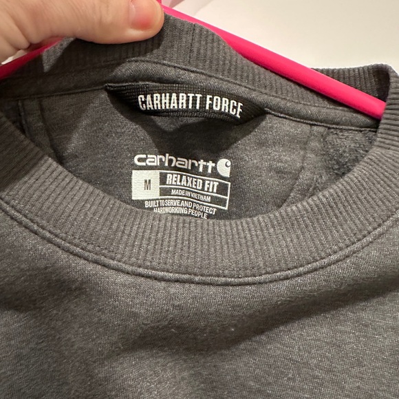 Carhartt Men's Charcoal Crewneck Sweater - Picture 3 of 5